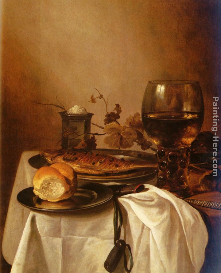 A Still Life Of A Roamer painting - Pieter Claesz A Still Life Of A Roamer art painting